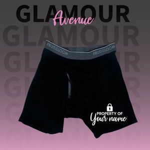 ✨ NEW - "Property of YOUR NAME" Men's Boxer Briefs ✨ S - XXL"